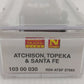 Micro-Trains 10300030 N ATSF 60' Excess Height Double Plug Door Boxcar #37563 LN/Box