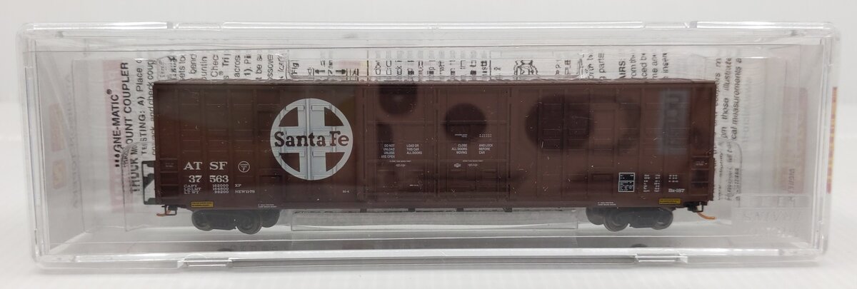 Micro-Trains 10300030 N ATSF 60' Excess Height Double Plug Door Boxcar #37563 LN/Box