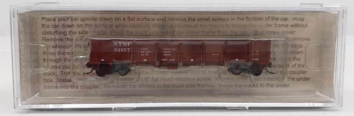 Trainzworx Inc. 2625-02 N Scale Santa Fe GS Gondola #64857 LN/Box