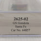 Trainzworx Inc. 2625-02 N Scale Santa Fe GS Gondola #64857 LN/Box