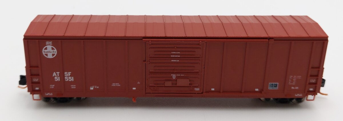 North American Railcar Corp. 11-13003001-02 N Scale ATSF Santa Fe Boxcar #51551 LN/Box