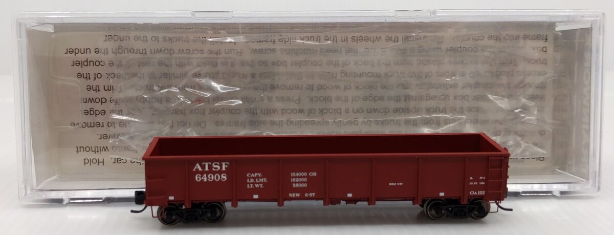 Trainworx Inc 2625-09 N Scale Santa Fe GS Gondola #64908