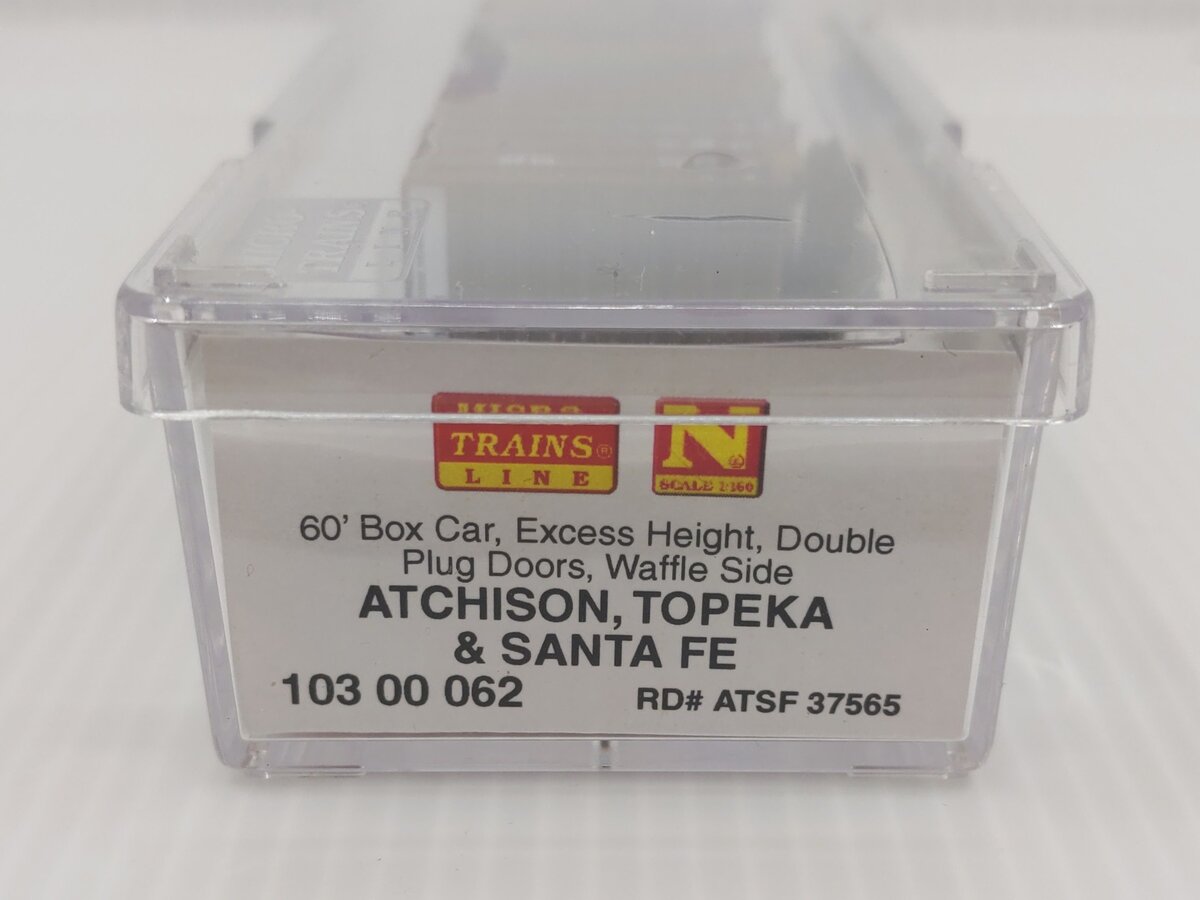 Micro-Trains 10300062 N ATSF 60' Excess Height Double Plug Door Boxcar #37565 LN/Box