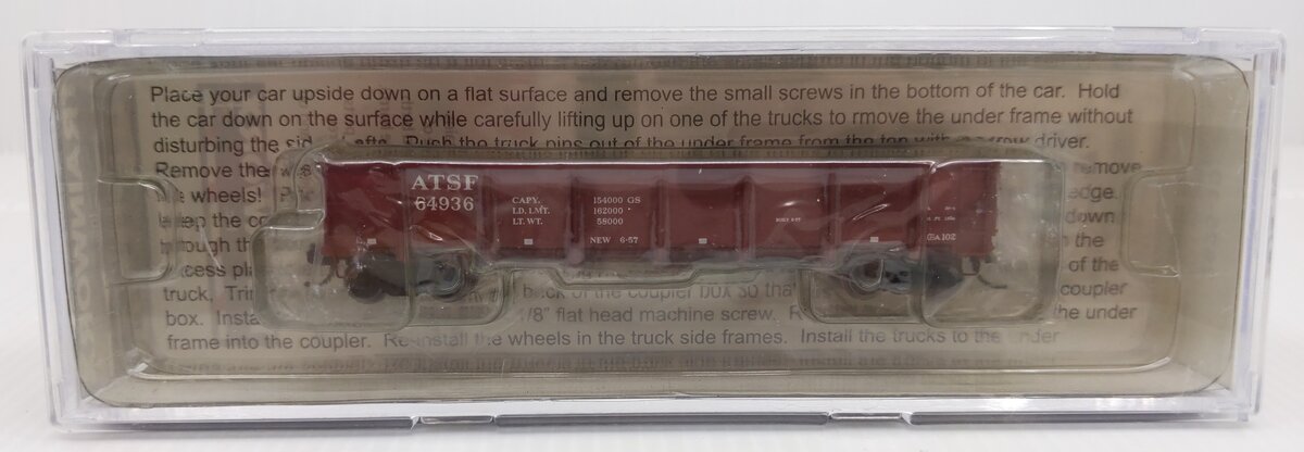 Trainworx Inc 2625-10 N Scale Santa Fe GS Gondola #64936