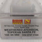 Micro-Trains 10344060 N ATSF Weathered Excess Height Double Plug Boxcar LN/Box
