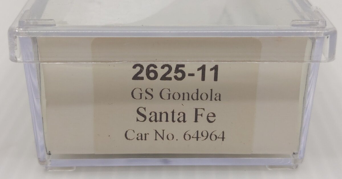 Trainworx Inc 2625-11 N Scale Santa Fe GS Gondola #64964 EX/Box