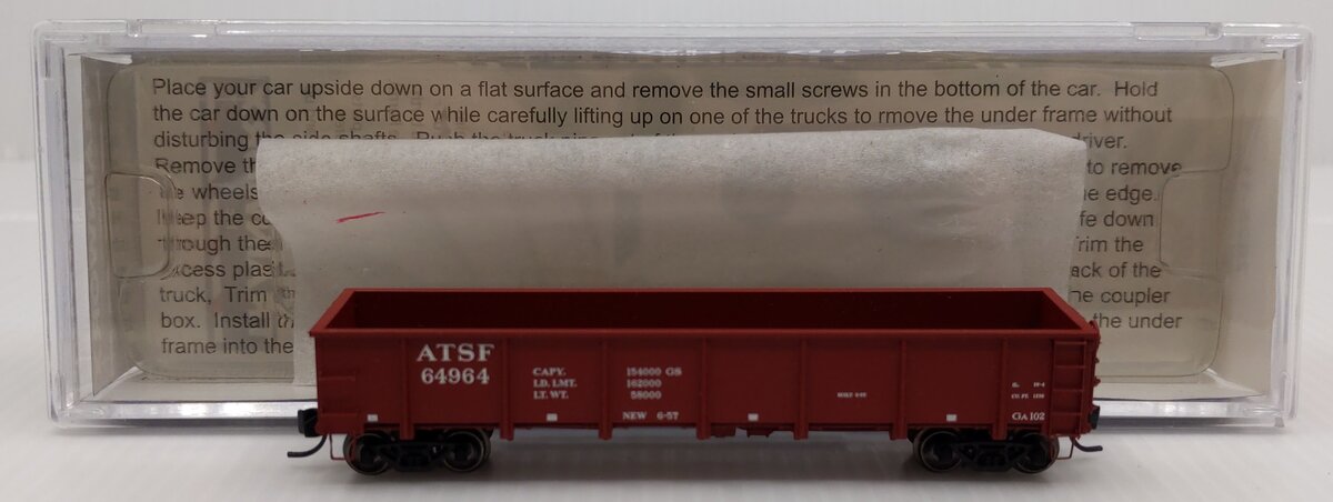 Trainworx Inc 2625-11 N Scale Santa Fe GS Gondola #64964