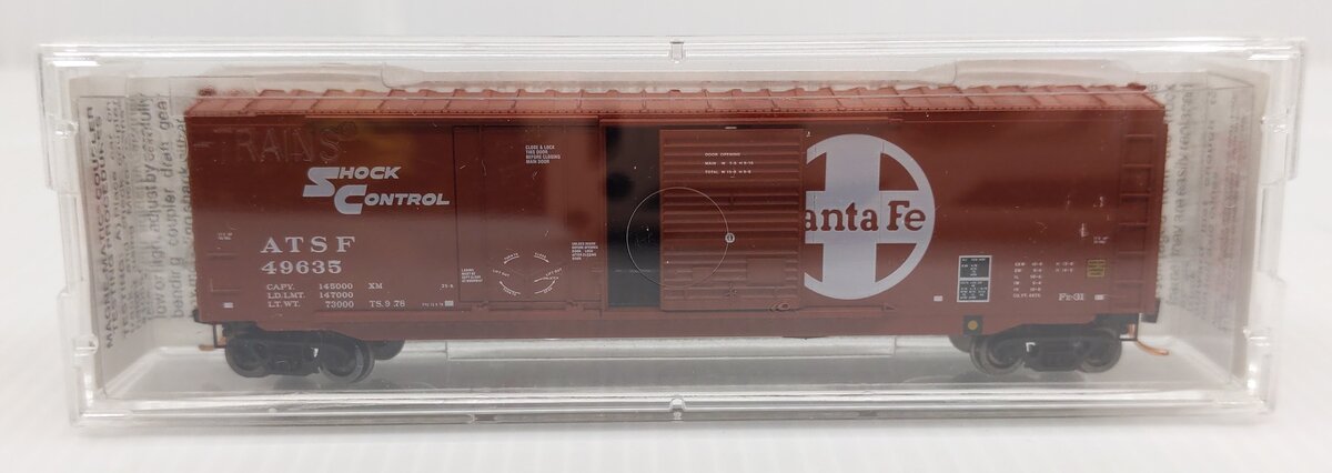 Micro-Trains 07600030 N ATSF 50' Standard Standard Plug & Sliding Boxcar #49635 LN/Box
