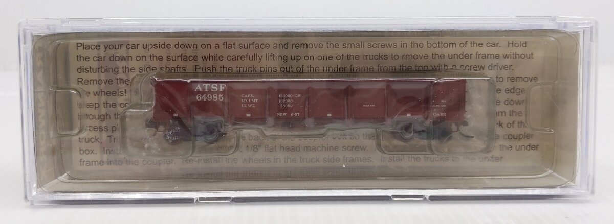 Trainworx Inc. 2625-12 N Scale Santa Fe GS Gondola #64985 LN/Box