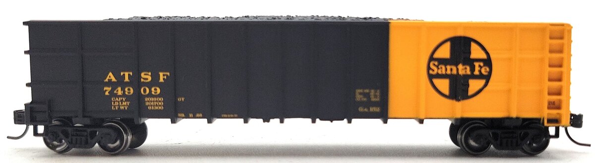 Athearn 6877 N Santa Fe Thrall High Side Gondola #74909 LN/Box