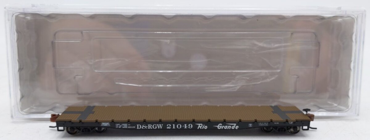 Wheels of Time 50105 N Scale Denver & Rio Grande Western 53'6' Flat Car #21049 LN/Box