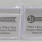 Bluford Shops 73922 N Scale MP 3-Bay Offset Side Hopper 2 Pack MT/Box