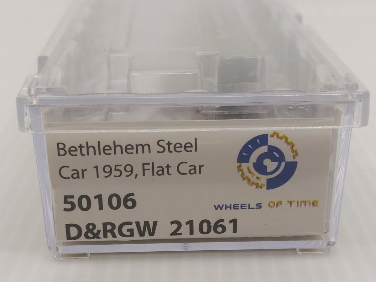 Wheels of Time 50106 N Scale D&RGW 53'6'GS Flatcar #21061 LN/Box