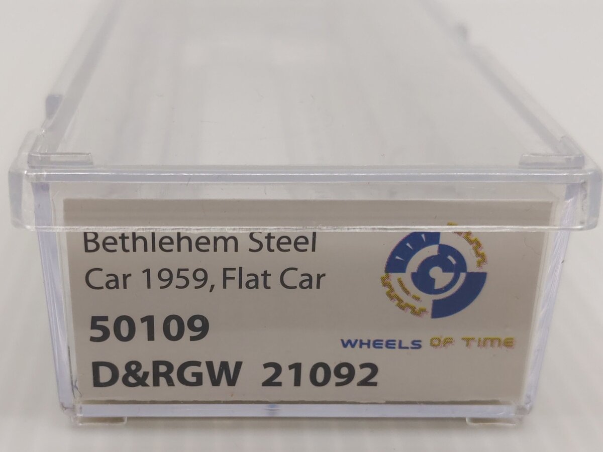 Wheels of Time 50109 N Scale D&RGW 53'6 Flatcar #21092