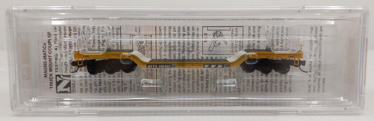Micro-Trains 10900144 N Scale TTX Depressed Center Flatcar #130532 EX/Box