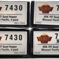 Broadway Limited 7430 N MP Route of the Eagles ARA 70-Ton Quad Hopper Cars LN/Box