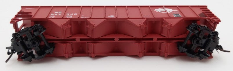 Trainworx Inc. 2403-28 N Scale MP 100-Ton 4-Bay Quad Hopper Car with Coal Load LN/Box