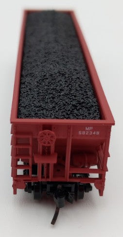 Trainworx Inc. 2403-28 N Scale MP 100-Ton 4-Bay Quad Hopper Car with Coal Load LN/Box