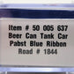 Atlas 50005637 N Pabst Blue Ribbon Beer Can Tank Car #1844 LN/Box