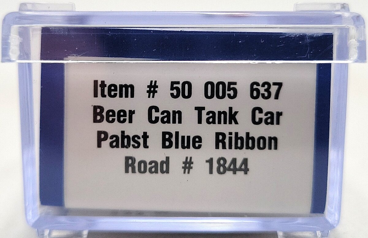 Atlas 50005637 N Pabst Blue Ribbon Beer Can Tank Car #1844 LN/Box