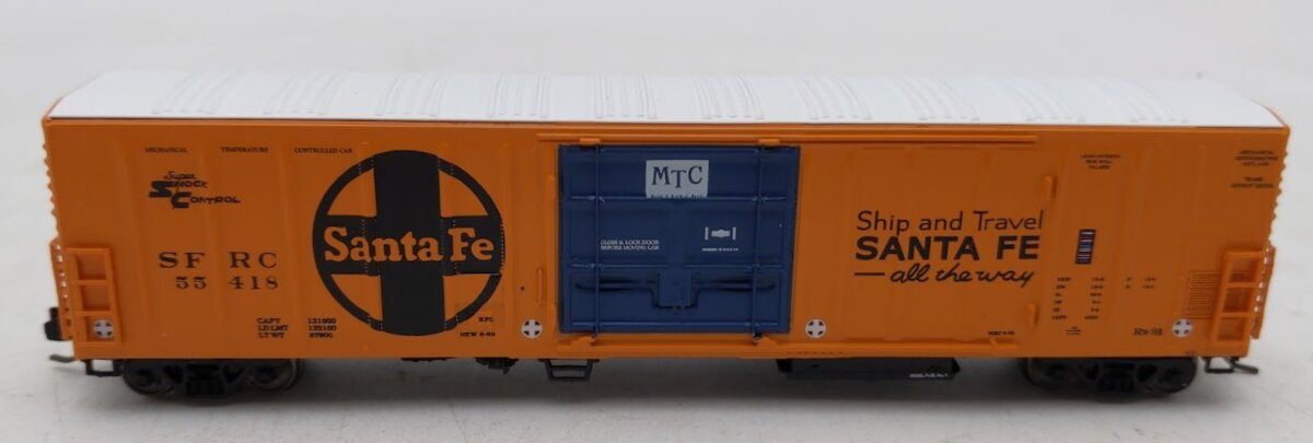 InterMountain 68824-09 N Scale Santa Fe R70-20 Mechanical Reefer Car #55535 LN/Box