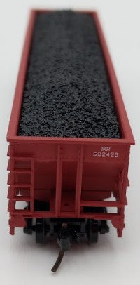Trainworx Inc. 2403-30 N Scale MP 100-Ton 4-Bay Quad Hopper Car with Coal Load LN/Box