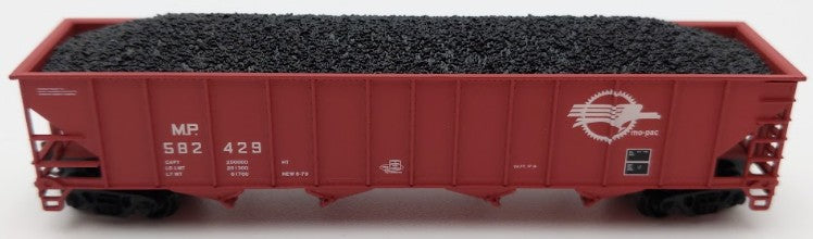 Trainworx Inc. 2403-30 N Scale MP 100-Ton 4-Bay Quad Hopper Car with Coal Load LN/Box
