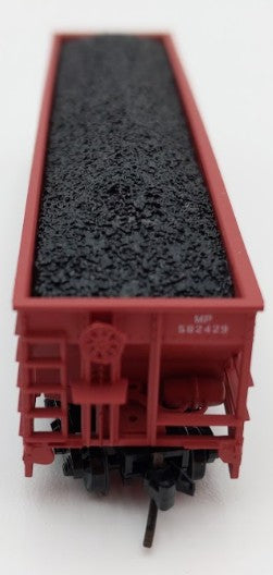 Trainworx Inc. 2403-30 N Scale MP 100-Ton 4-Bay Quad Hopper Car with Coal Load LN/Box