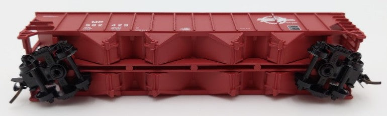 Trainworx Inc. 2403-30 N Scale MP 100-Ton 4-Bay Quad Hopper Car with Coal Load LN/Box