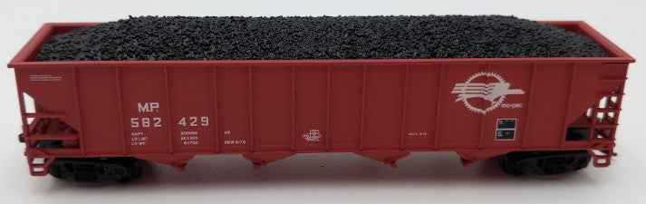 Trainworx Inc. 2403-30 N Scale MP 100-Ton 4-Bay Quad Hopper Car with Coal Load LN/Box