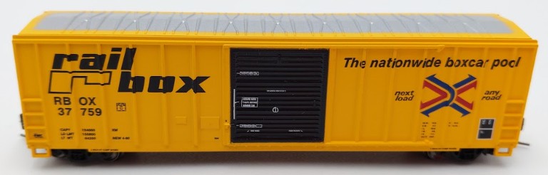 Athearn 24209 N Scale Early RailBox 50' FMC Box Car #37759