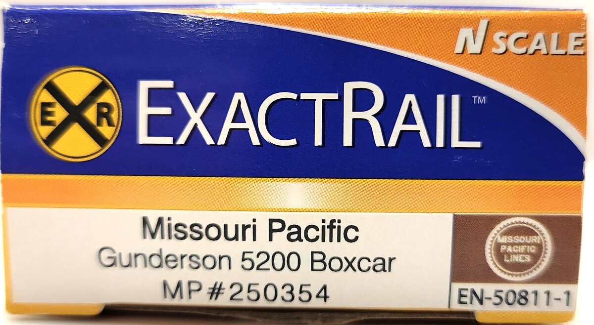 ExactRail EN-50811-1 N Scale Missouri Pacific Gunderson 5200 Boxcar #250354 LN/Box