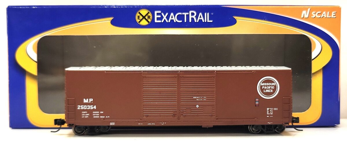 ExactRail EN-50811-1 N Scale Missouri Pacific Gunderson 5200 Boxcar #250354 LN/Box