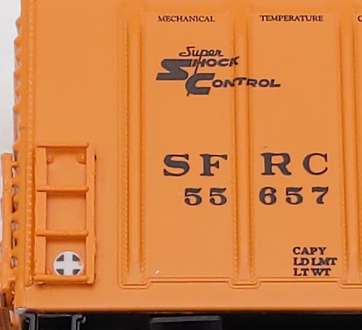 InterMountain 68824-11 N Scale Santa Fe R70-20 Mechanical Reefer Car #55657 EX/Box