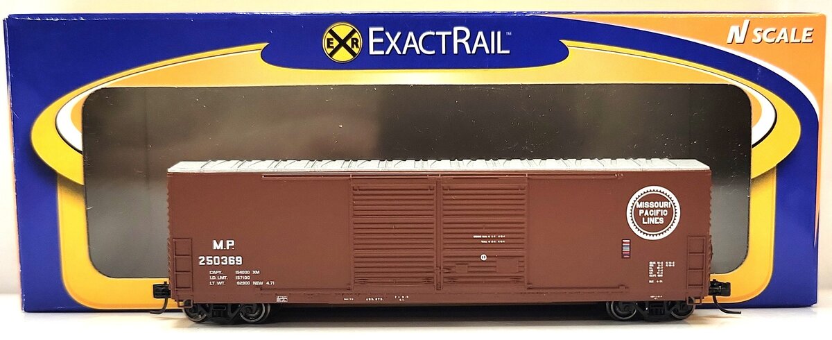ExactRail EN-50811-2 N Missouri Pacific Gunderson 5200 Box Car #250369 LN/Box