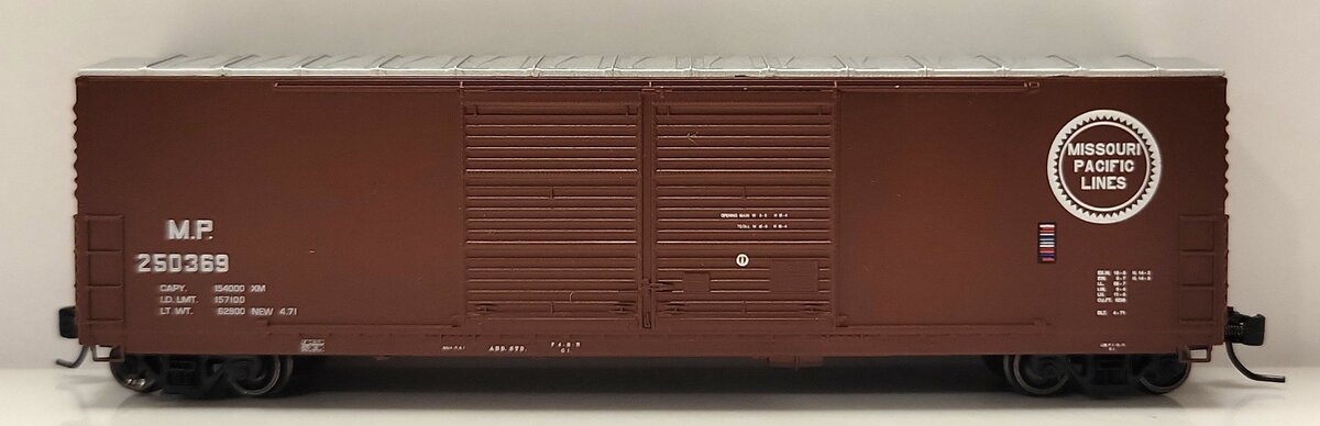 ExactRail EN-50811-2 N Missouri Pacific Gunderson 5200 Box Car #250369 LN/Box