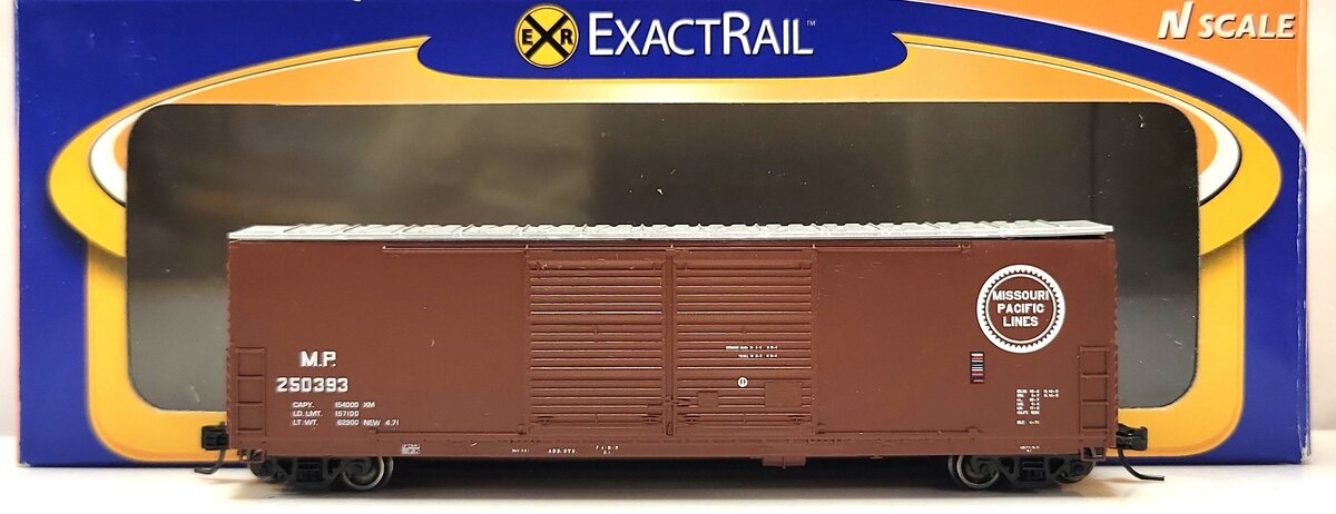 ExactRail EN-50811-3 N Scale Missouri Pacific Gunderson 5200 Boxcar #250393 LN/Box