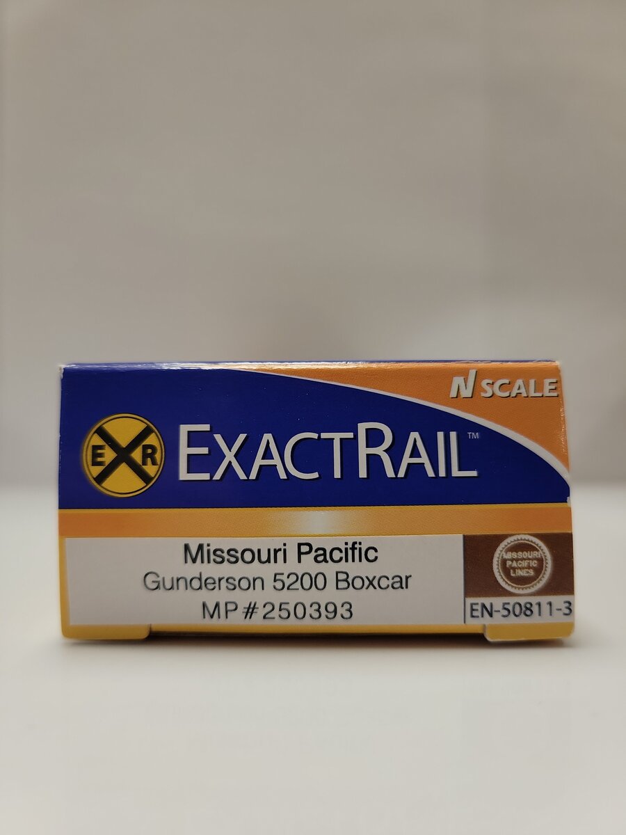 ExactRail EN-50811-3 N Scale Missouri Pacific Gunderson 5200 Boxcar #250393 LN/Box