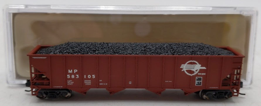 Trainworx Inc 2403-31 N Missouri Pacific 100-Ton Quad Hopper #583105 w/ Coal EX/Box
