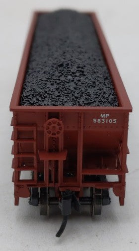 Trainworx Inc 2403-31 N Missouri Pacific 100-Ton Quad Hopper #583105 w/ Coal EX/Box