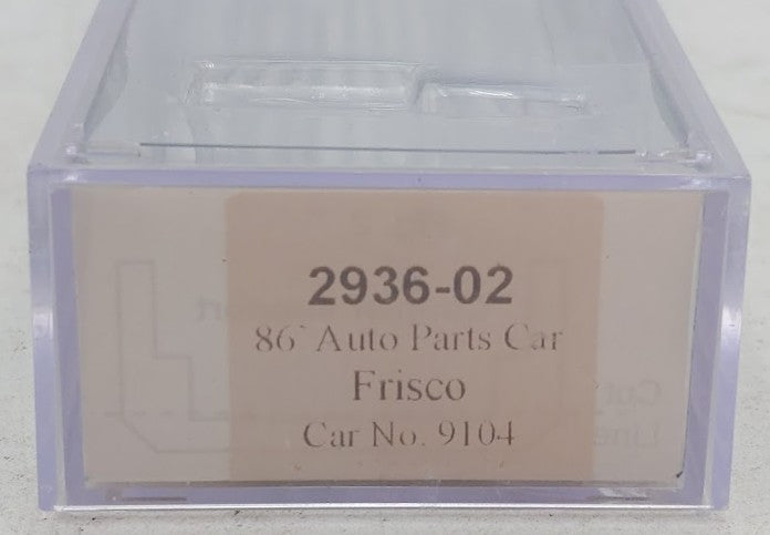Trainworx Inc. 29336-02 N Scale Frisco 86' Auto Parts Car #9104 EX/Box