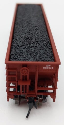Trainworx Inc. 583113 N Scale MP 100-Ton 4-Bay Quad Hopper Car with Coal Load EX/Box