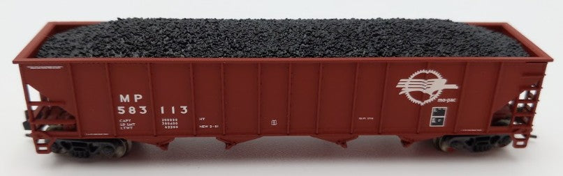 Trainworx Inc. 583113 N Scale MP 100-Ton 4-Bay Quad Hopper Car with Coal Load EX/Box