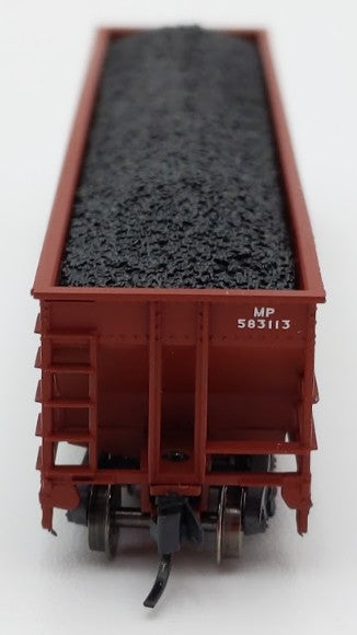 Trainworx Inc. 583113 N Scale MP 100-Ton 4-Bay Quad Hopper Car with Coal Load EX/Box