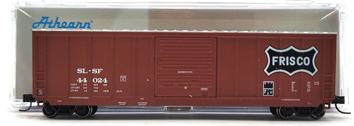 Athearn 2283 N St. Louis San Francisco 50' PS 5277 Single Door Box #44024 LN/Box