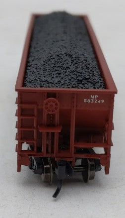 Trainworx Inc. 2403-35 N Scale Missouri Pacific 100T Quad Hopper #583249 w/ Coal LN/Box