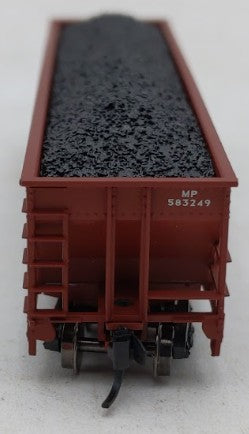 Trainworx Inc. 2403-35 N Scale Missouri Pacific 100T Quad Hopper #583249 w/ Coal LN/Box