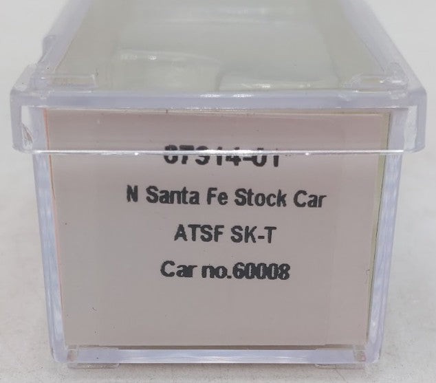 InterMountain 67914-01 N Scale Santa Fe Stock Car #60008 LN/Box