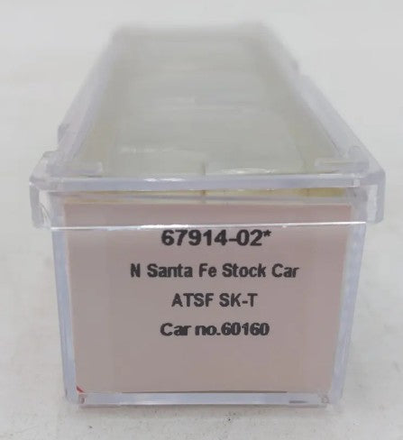 InterMountain 67914-02 N Scale Santa Fe Stock Car #60160 EX/Box