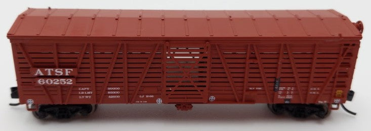 InterMountain 67914-03 N Scale Atchison Topeka & Santa Fe Stock Car #60252 EX/Box